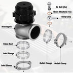 38mm Turbo External Wastegate MVS BOV Boost with Tial V-Band Flange Springs For 38mm Turbo Manifold Wastegate Port