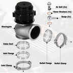 38mm Turbo External Wastegate MVS BOV Boost with Tial V-Band Flange Springs For 38mm Turbo Manifold Wastegate Port