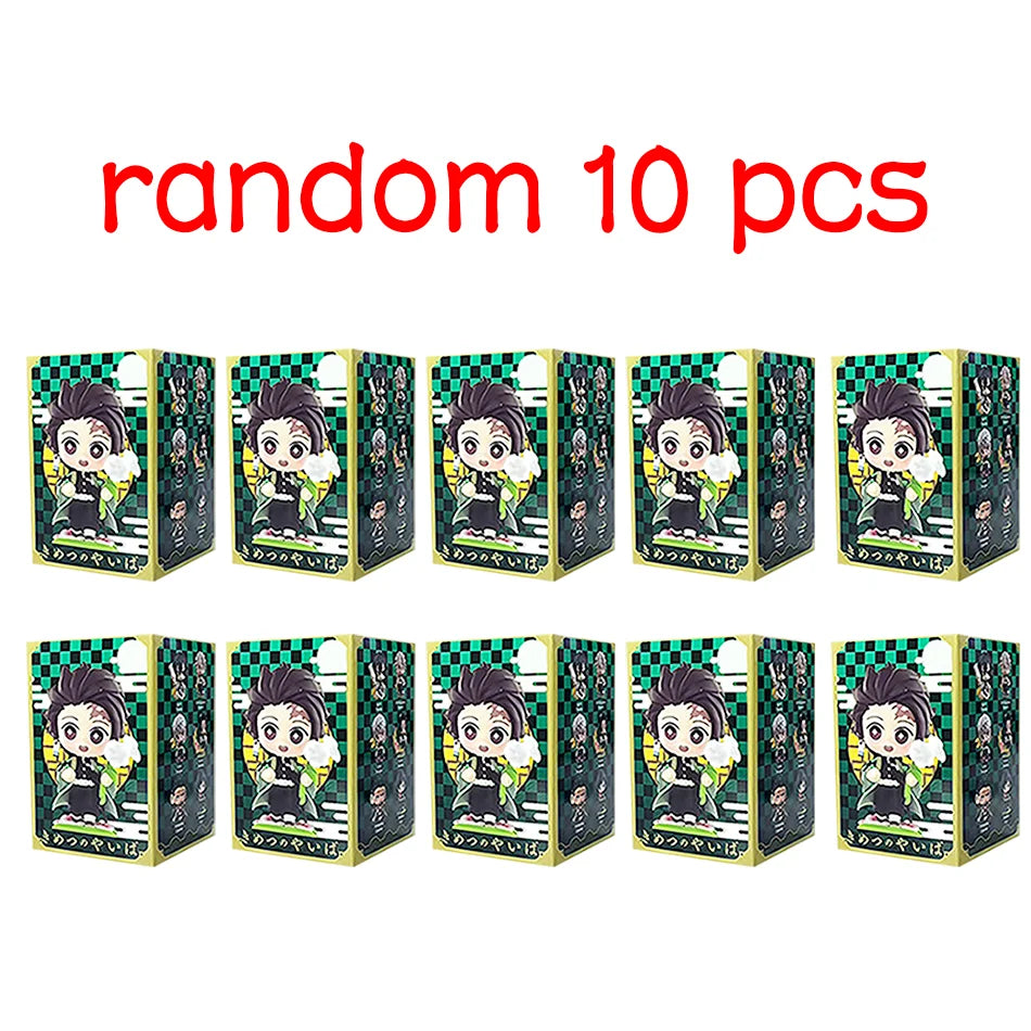 Demon Slayer Tanjiro Kamado Nezuko anime cartoon figure blind box creative personalized statue model ornament surprise gift box
