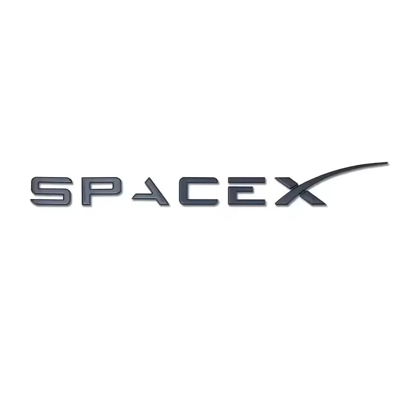 3D ABS Logo Letters Car Trunk Fender Side Badge Decal For Tesla Model Y/S/3/X Space X Emblem Sticker Accessory