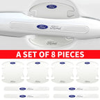 Car Styling Door Bowl Handle Protector Stickers Transparent Anti-scratch Film For Ford Fiesta Mondeo Focus Mk2 Mk3 Ranger Kuga