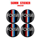 Ford Mustang ST Foose Accessorie 56MM Emblem Car Wheel Center Cap Sticker Decoration for Edge Fusion Shelby Explorer F150 Focus