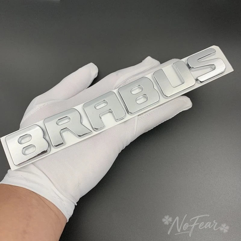 3D Metal Logo Emblem Badge Stickers For Brabus smart w204 w205 GLC G63 G65 W463 G500 G350 CLA w464 w221 w213 w206 w212 GLS