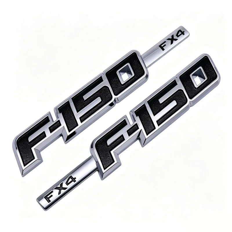 3D ABS F150 FX4 Car Emblem Badge Sticker For Ford F-150 FX4 Pickup Truck Side Fender Rear Tailgate Logo Decal Accessories