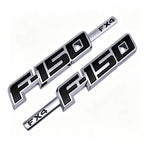 3D ABS F150 FX4 Car Emblem Badge Sticker For Ford F-150 FX4 Pickup Truck Side Fender Rear Tailgate Logo Decal Accessories