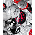 4pcs 56mm 60mm 65mm Car Wheel Center Covers Badge Sticker Stickers For Honda Civic XR-V HR-V Accord Odyssey CRV Insight Fit