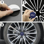 4Pc 65mm 60mm 56mm Car Wheel Center Hub Cap Cover Badge Stickers For Ford F150 Focus Ranger Fiesta Transit Mustang Mondeo Fusion