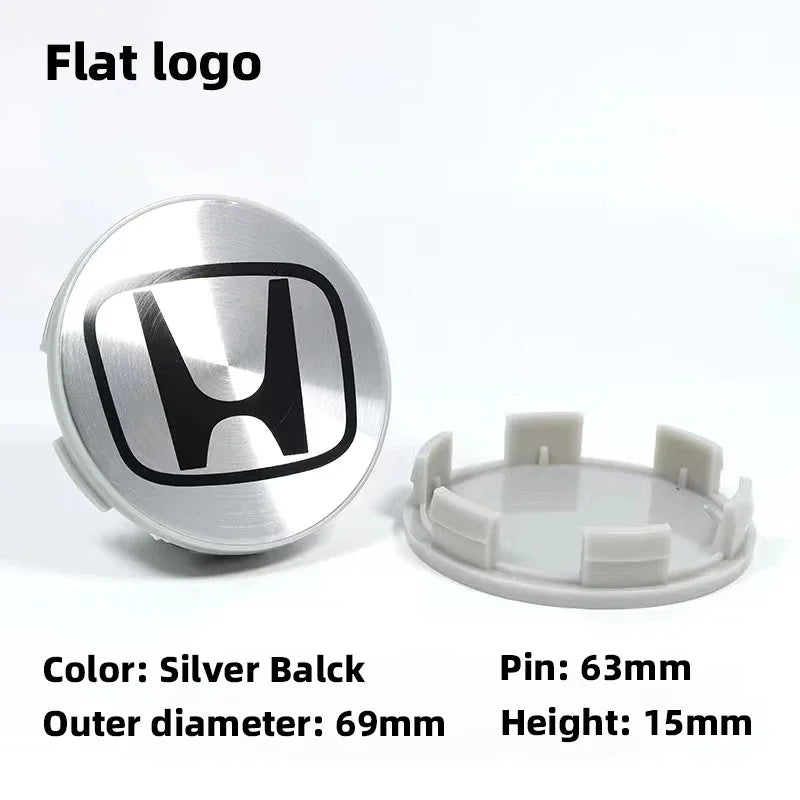 4Pcs 58mm Anti Dust Car Wheel Hub Center Caps for Honda Civic CRV Accord Fit Jazz HRV Vezel City Odyssey Stepwg Rim Badge Covers