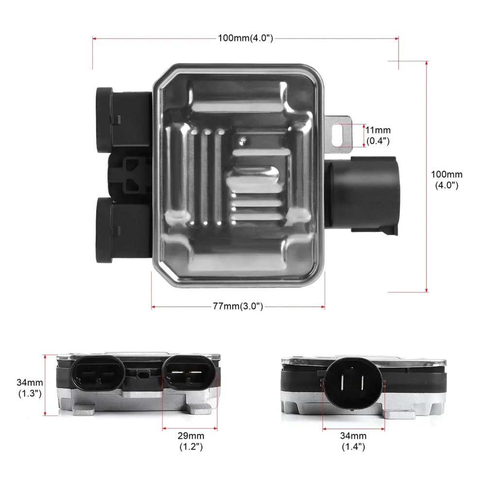 For Ford Edge Flex Land Rover LR2 Lincoln MKX Volvo S60 S80 V60 V70 XC60 XC70 New Cooling Fan Control Module 7T43-8C609-BA