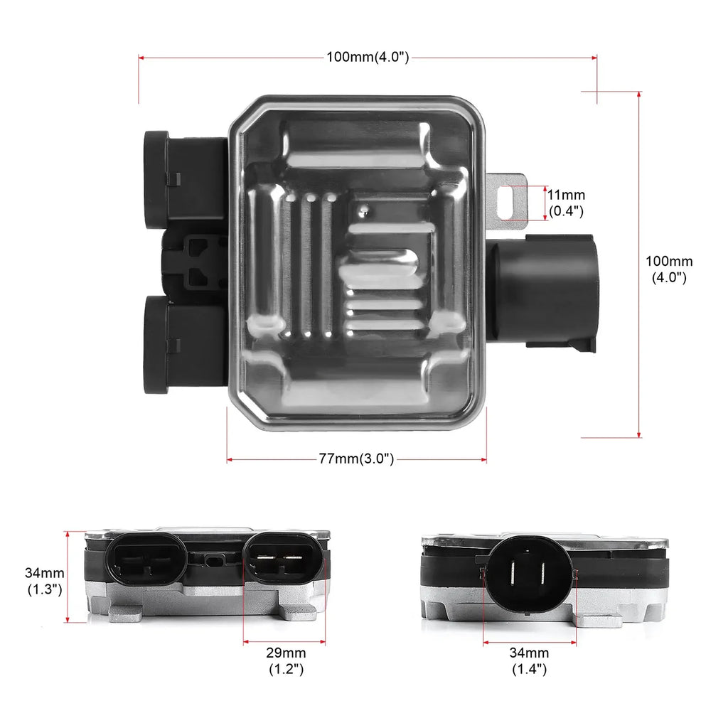 For Ford Edge Flex Land Rover LR2 Lincoln MKX Volvo S60 S80 V60 V70 XC60 XC70 New Cooling Fan Control Module 7T43-8C609-BA