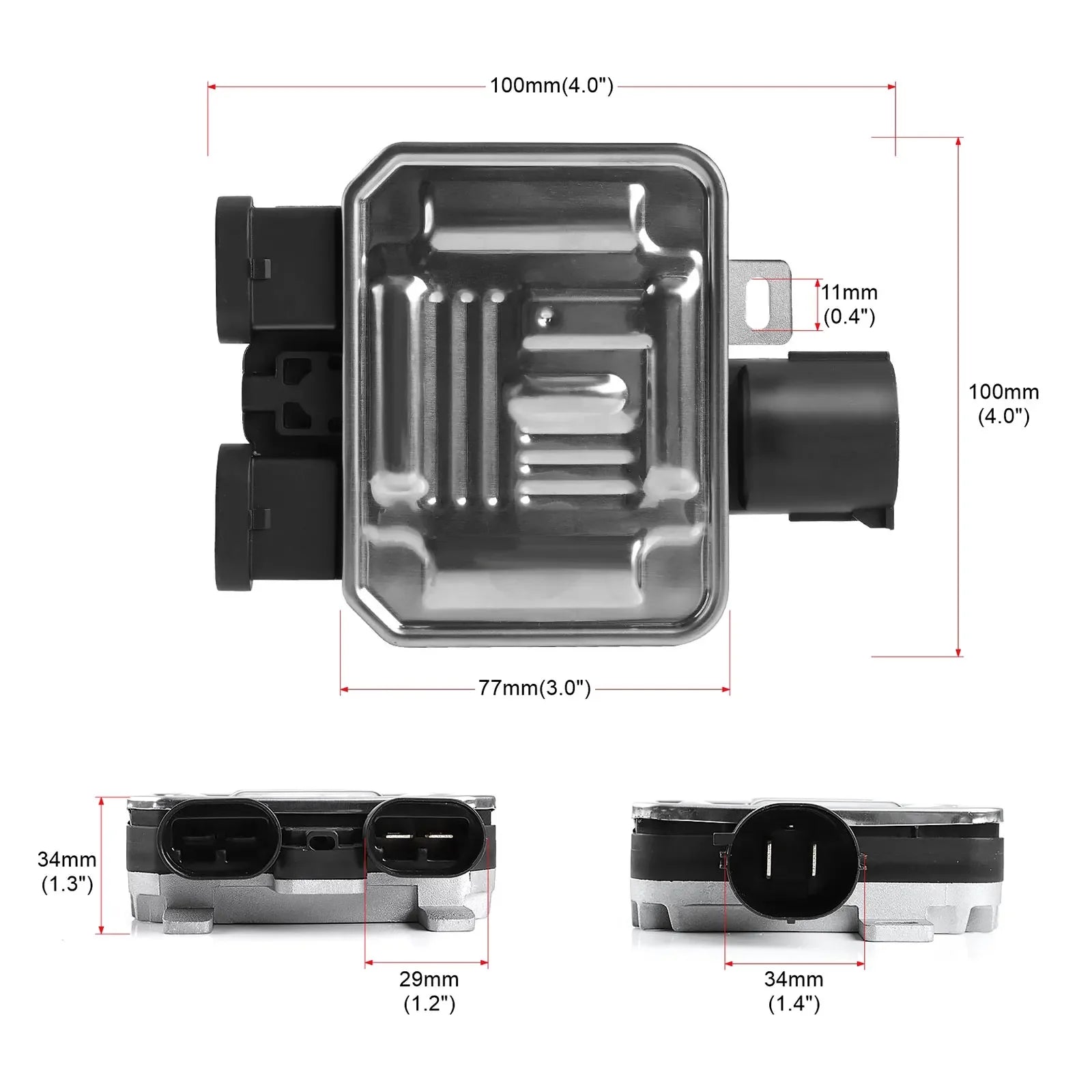 For Ford Edge Flex Land Rover LR2 Lincoln MKX Volvo S60 S80 V60 V70 XC60 XC70 New Cooling Fan Control Module 7T43-8C609-BA