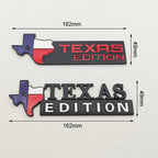 TEXAS EDITION Logo Emblem Metal Car Badge Trunk Sticker For Ford Jeep Chevrolet Ram GMC Dodge Cadillac Lincoln Tesla Accessories