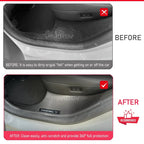 For Tesla Model Y Juniper 2025 2026 Front Rear Door Sill Guard Anti Scratch Dirt Resistant Threshold Strips Interior Accessories