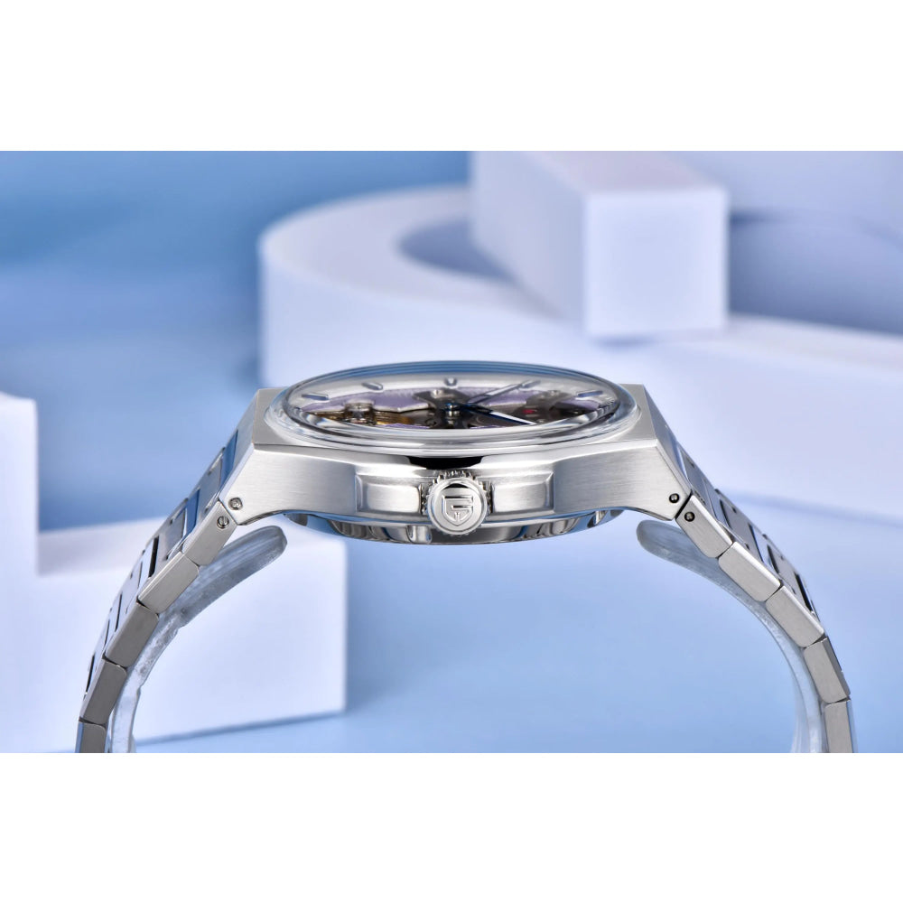 PAGANI DESIGN New 42MM Hollow Tourbillon Luxury Men Mechanical Watch Sapphire Glass Automatic Watches For Men Relojes hombres