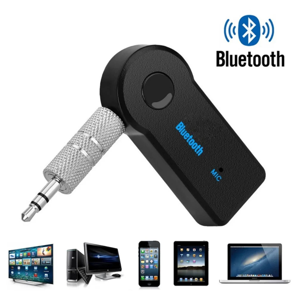 Receptor Bluetooth 5,0 para coche, adaptador transceptor Bluetooth inalámbrico con conector de 3,5mm para Kit de coche, receptor de auriculares auxiliar de Audio y música
