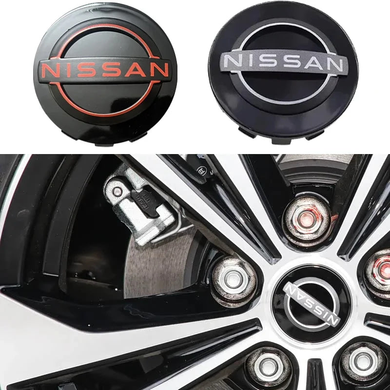 54mm/63mm New Car Wheel Center Hub Caps Rim Modified Covers for Nissan Teana Tiida Sentra X Trail T32 Qashqai J10 J11 Leaf Juke