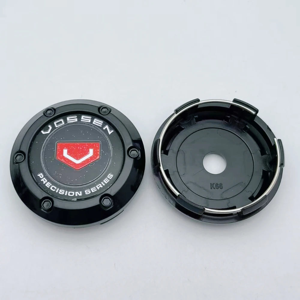 4pcs/Set 66MM 62MM VOSSEN Logo Emblem Badge Car Wheel Center Caps Rim Hubcap Wheel Hub Center Dust Cover Replace Car Accessories