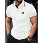 Nueva camiseta para hombre, Polo clásico de manga corta, camiseta informal de verano con solapa de botón, Polo informal de S-3XL súper grande