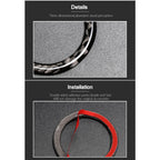 BETTERHUMZ Carbon Fiber For Mercedes Benz W204 W205 W212 C E Class Car Engine Start Stop Button Trim Ring Sticker Accessories