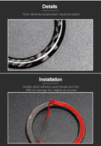 BETTERHUMZ Carbon Fiber For Mercedes Benz W204 W205 W212 C E Class Car Engine Start Stop Button Trim Ring Sticker Accessories
