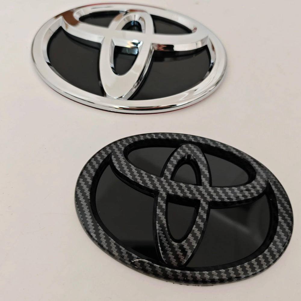 Modified Black Bottom Front Grille Badge Trunk Car Logo Suitable for Toyota RAV4 CAMRY COROLLA LANDCRUSER RAV4 VIOS SIENNA YARLS