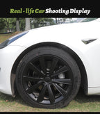 4PCS for Model 3 (2017-2023) 18 Inch Blade Wheel Cover Hubcaps Whirl Cap Rim Cover Replacement Wheel Cap Accessories for Tesla