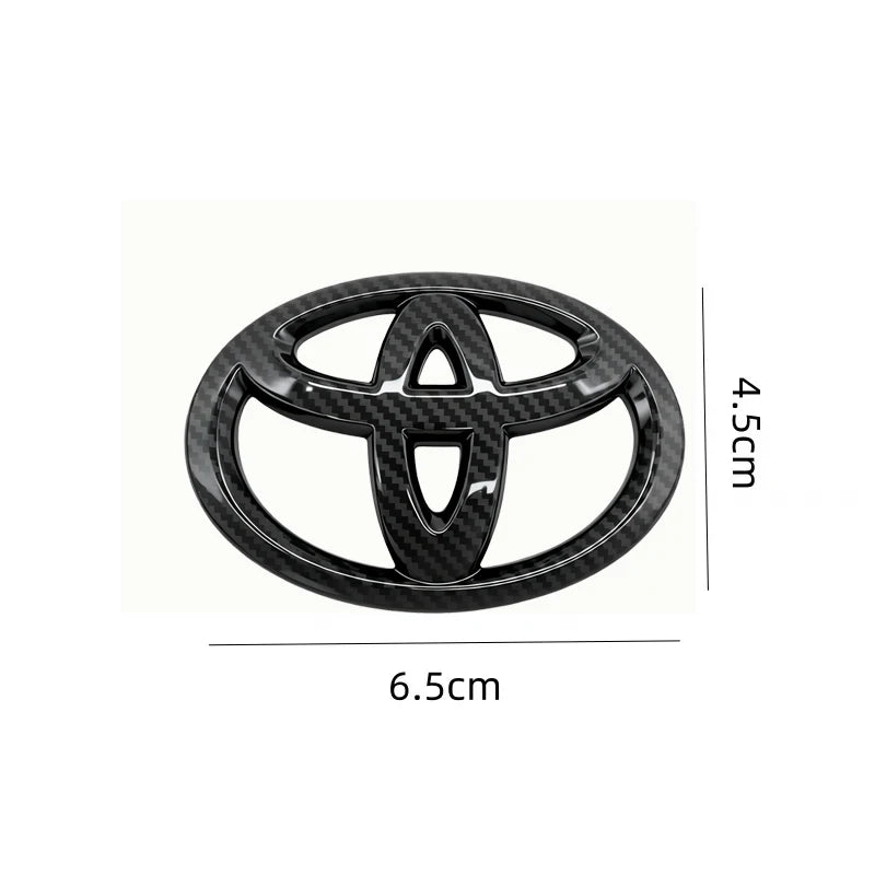 1PC ABS Car Steering Wheel Emblem Badge Sticker Compatible for Toyota Hilux Prius Avensis Auris Verso Corolla Camry Accessories