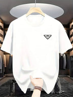 The latest 100% classic printed loose-fitting short-sleeved shirt is a high-quality top suitable for both men and women.