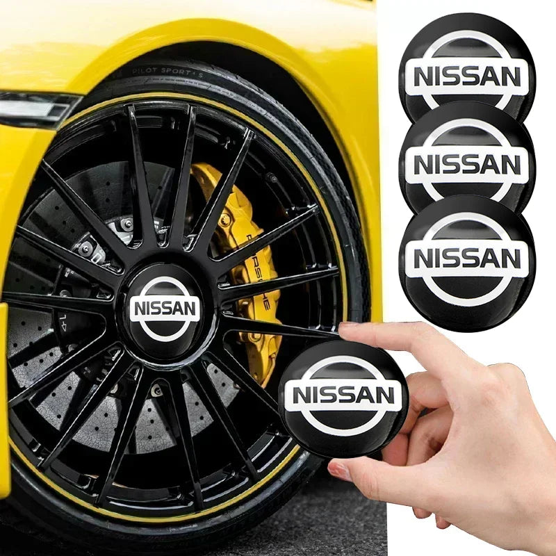 4Pcs Car Wheel Hub Cover Rim Center Cap Decorative Accessories Fit Nissan Magnite Qashqai Ariya X-Trail/Rogue Note Sentra Altima