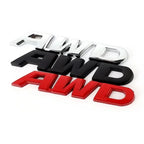 3D Metal AWD Letters Rear Trunk Fender Emblem Badge Sticker Decals For Honda CRV HRV Highlander Car Styling Accessories