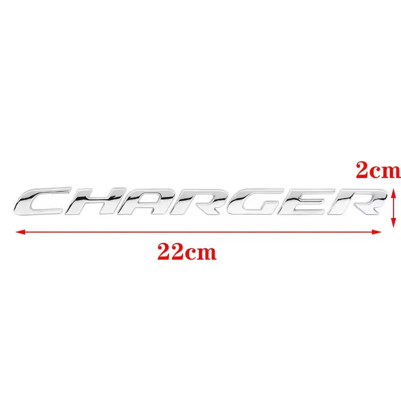 1PC 3D ABS Car Letter Logo Sticker Tail Bumper Badge Auto Rear Trunk Emblem Decals Accessories For Dodge Charger Caliber Journey