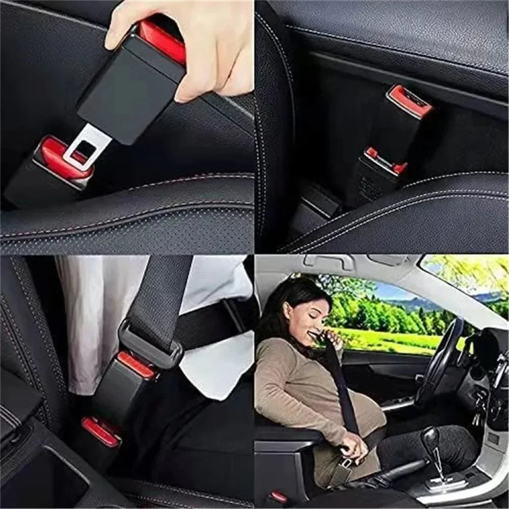 Clip de extensión para cinturón de seguridad de coche, 2 piezas, enchufe de bloqueo de seguridad, hebilla, extensor, convertidor, accesorios para asiento de bebé