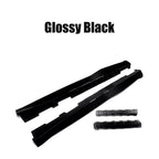 For Chevy Camaro Coupe Convertible LT LS SS RS 2016-2024 ZL1 Style Side Skirts Rocker Panels Spoiler Carbon Look Glossy black
