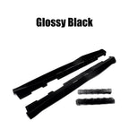 For Chevy Camaro Coupe Convertible LT LS SS RS 2016-2024 ZL1 Style Side Skirts Rocker Panels Spoiler Carbon Look Glossy black