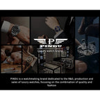 PINDU Watch New TOP Men Mechanical Watch Godfather Fashionable Classic Series 45.5MM Wristwatches Men M2791B