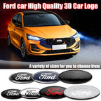 Ford Metal All Sizes Logo For Focus Mondeo Edge Ecosport Fiesta Fusion Rear Trunk Emblem Metal Cover Sticker Badge Classic Blue