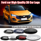 Ford Metal All Sizes Logo For Focus Mondeo Edge Ecosport Fiesta Fusion Rear Trunk Emblem Metal Cover Sticker Badge Classic Blue