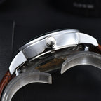 Orient Double Lion Watch Japanese Fully Automatic Mechanical Watch Hollowed Out Business Men's Watch Leather Strap