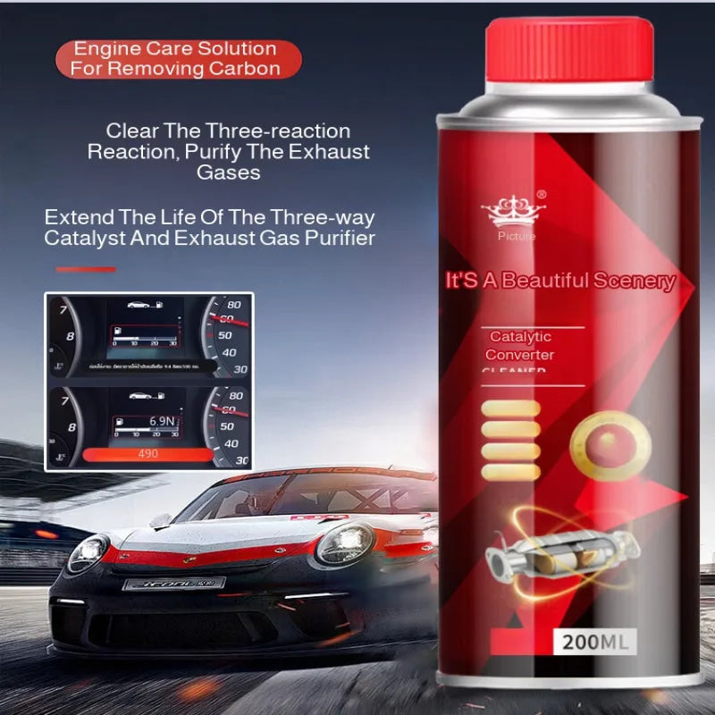 200ml1/2/4pcsEngine Cleaning Agent Fuel Treasure Carbon Deposit Removal Engine Special Car Cleaning Agent Efficient Carbon Depos