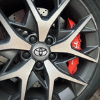 4pcs 56mm Car Styling Wheel Center Hub Caps Stickers Badge Emblem Decoration Decal For Toyota Corolla Auris Yaris CHR Rav4 Hilux