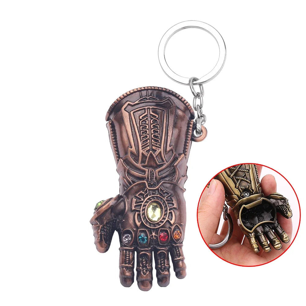The Avengers Thanos Keychain for Men, Infinity Gauntlet, Creative Beer Bottle Opener, Pendant Gadgets
