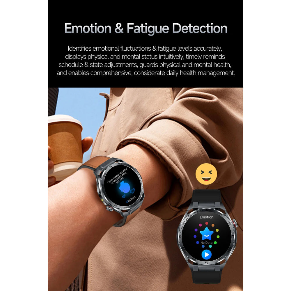 2026 New ECG AI Health Smartwatch for Men 1.53"AMOLED BP/Heart Rate Monitor BT Call IP68 Waterproof Smart Watch for Android IOS