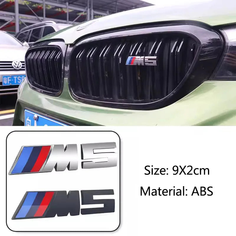 For BMW Performance E60 E36 E90 X2 X1 X3 X5 E46 M3 1Pcs 7.3cm 9cm M Logo 3D ABS Car Styling Front Grille Badge Emblem Accessory