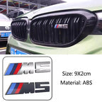 For BMW Performance E60 E36 E90 X2 X1 X3 X5 E46 M3 1Pcs 7.3cm 9cm M Logo 3D ABS Car Styling Front Grille Badge Emblem Accessory