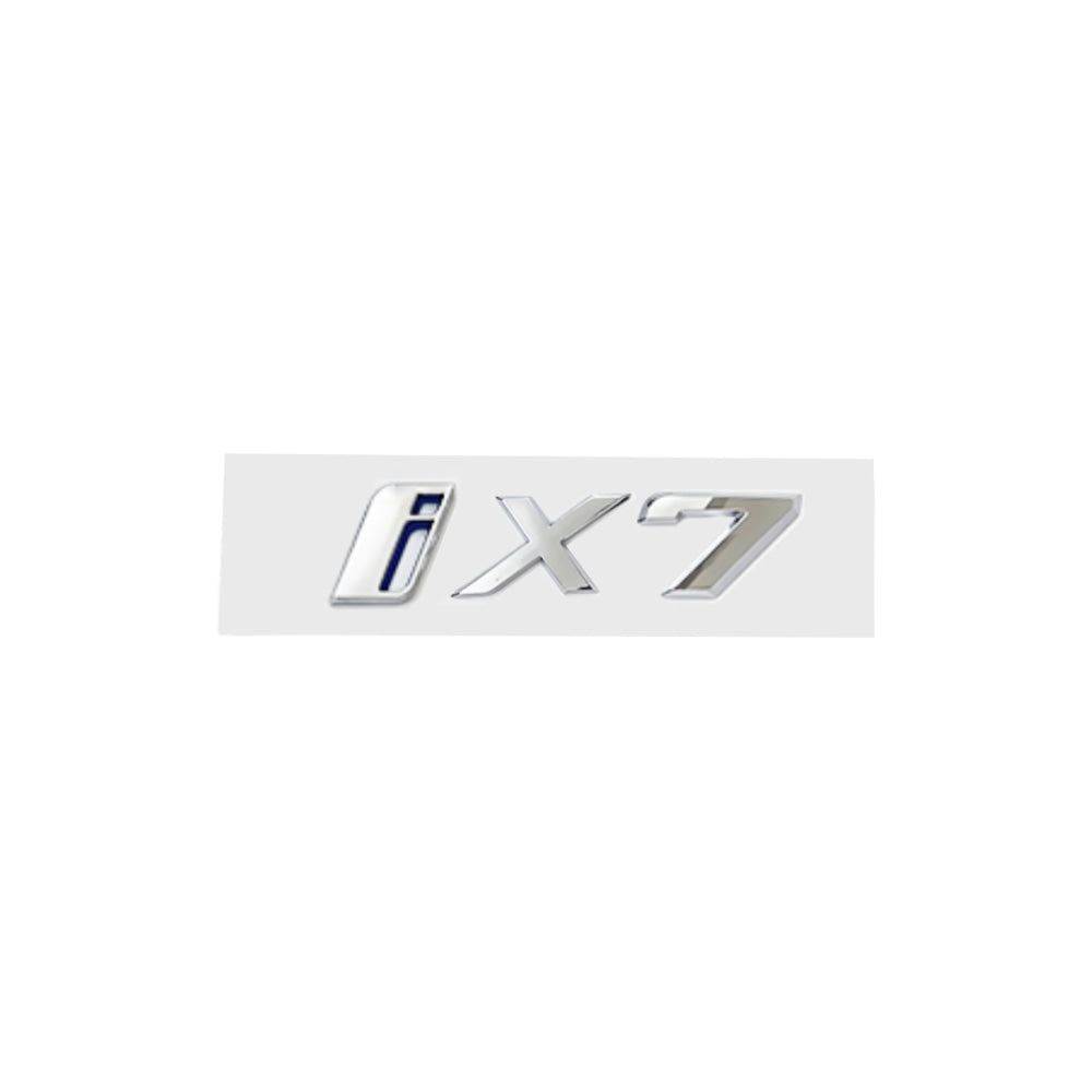 New Rear Trunk Emblem iX i3 i4 i7 iX3 iX4 iX7 Letters Sticker for BMW X1 X3 X4 X5 X7 Car Badge Decal Auto Exterior Accessories