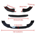 For BMW 2 Series G42 220d 218i 220i 230i M240i xDrive Coupe M Sport 2022-2025 Front Bumper Lip Splitter Spoiler Car Bodykit