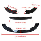 For BMW 2 Series G42 220d 218i 220i 230i M240i xDrive Coupe M Sport 2022-2025 Front Bumper Lip Splitter Spoiler Car Bodykit
