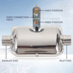 Heater Exhaust Set Exhaust Pipe Muffler Parking Heater Exhaust Kit Air Filter Intake Pipe Set 12V24V220V 2KW5KW8KW Universal