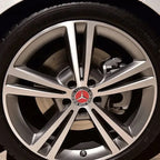 4PCS 75mm Metal Emblem Car Wheel Center Hub Cap Cover Badge For Mercedes Benz AMG GLK GLE GLC W203 W206 W220 W205 W211 W212 201