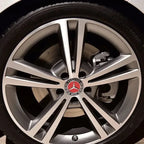 4PCS 75mm Metal Emblem Car Wheel Center Hub Cap Cover Badge For Mercedes Benz AMG GLK GLE GLC W203 W206 W220 W205 W211 W212 201